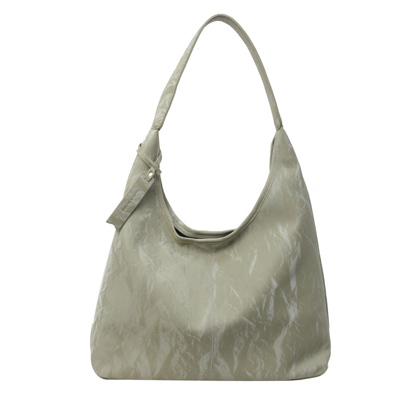 Fashion Green Pu Large Capacity Shoulder Bag