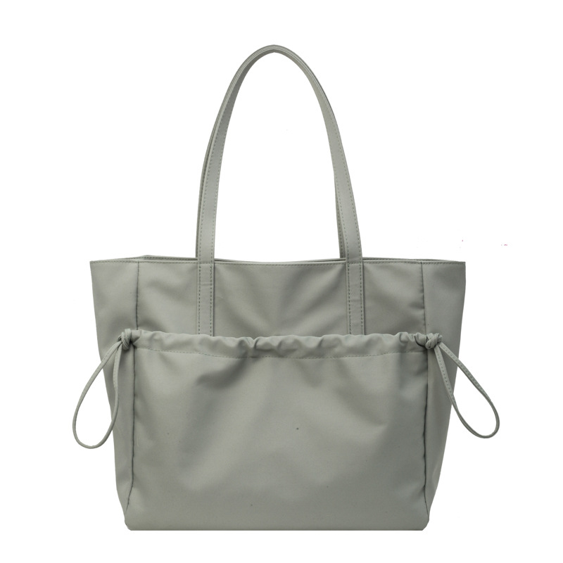 Fashion Khaki Pu Large Capacity Handbag