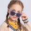 Fashion Dark Blue Frame Blue Legs Ac Rice Nail Children's Square Sunglasses