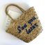 Fashion Primary Color Straw Large Capacity Embroidered Handbag