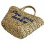 Fashion Primary Color Straw Large Capacity Embroidered Handbag