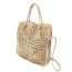 Fashion Off White Straw Large Capacity Handbag