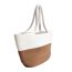 Fashion White Rice Cotton Woven Large Capacity Shoulder Bag