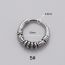 Fashion 1# Stainless Steel Geometric Round Earrings (single)