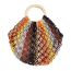 Fashion Color Cotton Rope Colorful Hollow Handbag