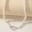 Fashion Golden 5 Pearl Chain Necklace