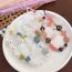 Fashion C Pink Tulips Resin Beaded Butterfly Flower Mobile Phone Chain
