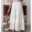 Fashion White Jacquard Wrap Skirt