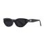 Fashion Gray Frame With White Frame Pc Cat Eye Small Frame Sunglasses