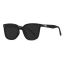 Fashion Black Frame Gray Film Pc Cat Eye Large Frame Sunglasses