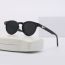 Fashion White Frame Gray Film (polarized Film) Pc Round Sunglasses