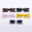 Fashion Jelly White And Purple Tablets Pc Cat Eye Sunglasses