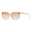 Fashion Tea Frame Tea Tablets (polarized Film) Pc Cat Eye Large Frame Sunglasses