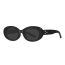 Fashion Black Frame Gray Film Pc Starburst Small Frame Sunglasses