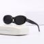 Fashion Black Frame Tea Slices Pc Starburst Small Frame Sunglasses