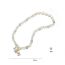 Fashion Crystal Lucky Bag Necklace Pearl Crystal Beaded Lucky Bag Necklace