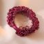 Fashion Brown Pleated Lace Hair Tie