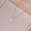 Fashion Gold Titanium Steel Diamond Slipper Necklace