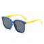 Fashion Blue Frame Black And Gray Film Tac Large Frame Children's Sunglasses