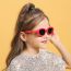 Fashion White Frame Tac Oval Children's Sunglasses