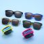Fashion Pink And Purple Frame Black And Gray Film Tac Square Children's Sunglasses