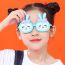 Fashion Blue Folding Flap Rabbit Children's Sunglasses