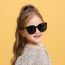 Fashion Off-white Frame Tac Large Frame Children's Sunglasses