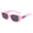 Fashion Pink Frame Tac Square Sunglasses