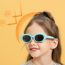 Fashion Orange Framed Black And Gray Slices Tac Cat-eye Children's Sunglasses