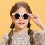 Fashion Light Blue Frame Tac Round Children's Sunglasses