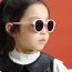 Fashion Black Tac Round Children's Sunglasses