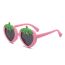 Fashion White Frame Children's Strawberry Sunglasses