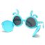 Fashion Blue Folding Flip Kids Rabbit Sunglasses