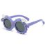 Fashion Purple Frame Lamb Children's Sunglasses