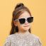 Fashion Blue Box Tac Large Frame Children's Sunglasses