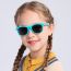 Fashion Blue Frame Yellow Legs-tac Polarizer Tac Color Block Large Frame Sunglasses