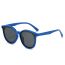 Fashion Gray Blue Frame Black Gray Piece Tac Cat Eye Large Frame Children's Sunglasses