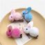Fashion Pink Children's Rabbit Plush Hair Clip