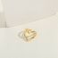Fashion Hollow (gold) Gold Plated Copper Openwork Ring
