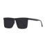 Fashion Off-white Gray Film (polarized Film) Pc Square Large Frame Sunglasses