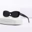 Fashion White Frame Tea Film (polarized Film) Pc Starburst Small Frame Sunglasses