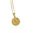 Fashion October - Marigold Stainless Steel December Flower Medallion Necklace