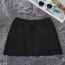 Fashion White Polyester Drawstring Lace-up Knitted Cutout Skirt