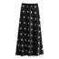 Fashion Black Polka Dot Satin Skirt