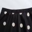 Fashion Black Polka Dot Satin Skirt