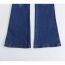 Fashion Blue Bootcut Denim Trousers