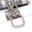Fashion Silver Resin Special-shaped Irregular Bead Necklace