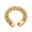 Fashion Gold Bracelet Kb182971-kjx Titanium Steel Diamond Shape Men's Bracelet