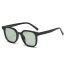Fashion Transparent Frame Anti-blue Light Pc Square Rice Nail Sunglasses