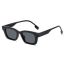 Fashion Black Frame Tea Slices Pc Square Frame Sunglasses